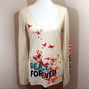 GAP San Francisco Graphic Henley Top Shirt L